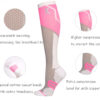 Unisex Pro Pickleball Lines-Up Graduated Compression Calf Sleeves