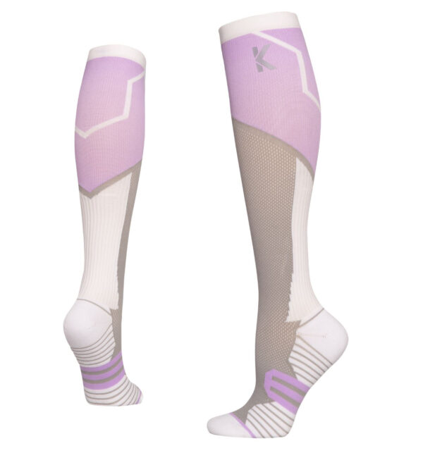 Unisex Pro Pickleball Lines-Up Graduated Compression Calf Sleeves